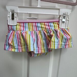 NWOT Stitchy Fish 12-18M Girls Rainbow Stripe Bikini Bathingsuit Bottom Swimsuit